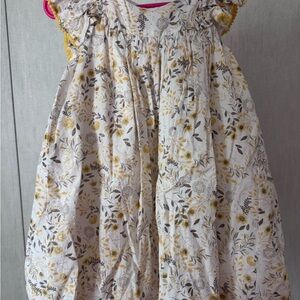 Shabby Chic Kids Dress - Yellow Floral